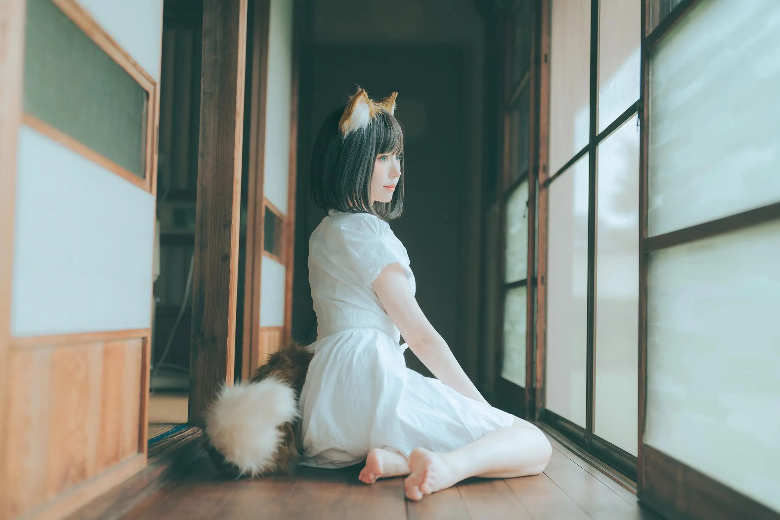 ElyEE子 – NO.114 2023.July B-Dongitsune ~White dress 白洋裝狐少女 [60P]插图7
